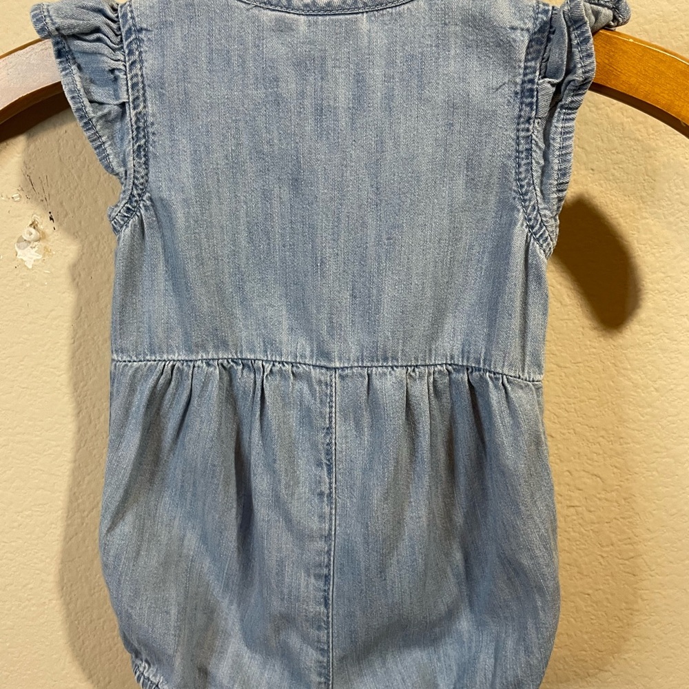 Gap Denim 3-6m Baby Short Romper - Picture 4 of 4